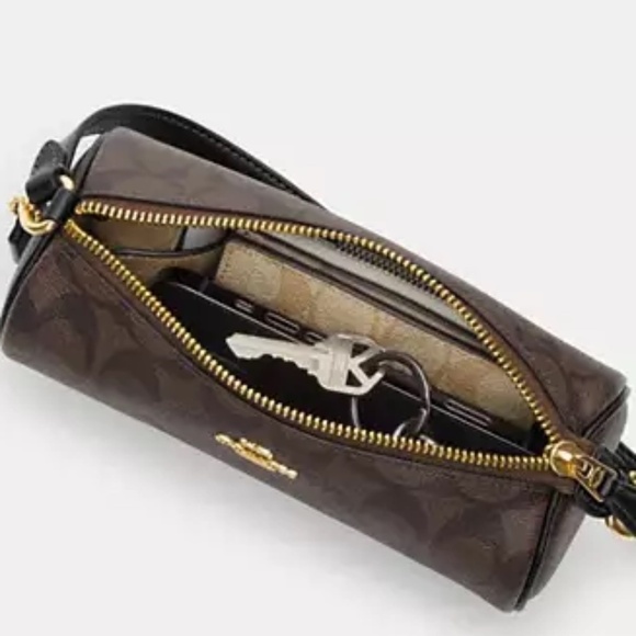 Coach Mini Barrel Bag Yellow NWT - Picture 5 of 6